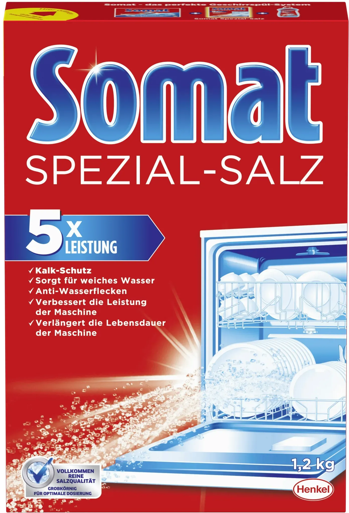 Somat Spezial-Salz Spülmaschinensalz Spülmachine Geschirrspülleistung 1,2kg
