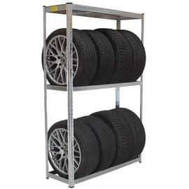 Trutzholm Reifenregal für 8 Räder 180x120x40 cm 795 kg Reifenständer Steckregal