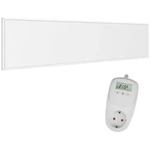 Viesta Infrarotheizung CF360 120 × 30 cm Infrarotheizung Weiß 360W + TH10 Thermostat