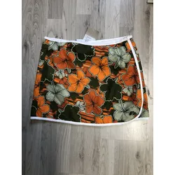 F2 Flowers Skirt olive Damen warm weich Sommer Sonne Rock, Größe: S