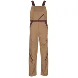 Planam Highline Latzhose khaki/braun/zink, Größe 48
