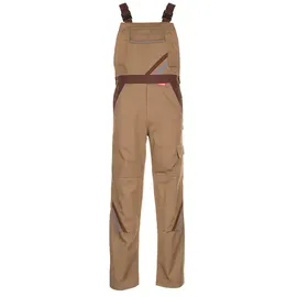 Planam Highline Latzhose khaki/braun/zink, Größe 48