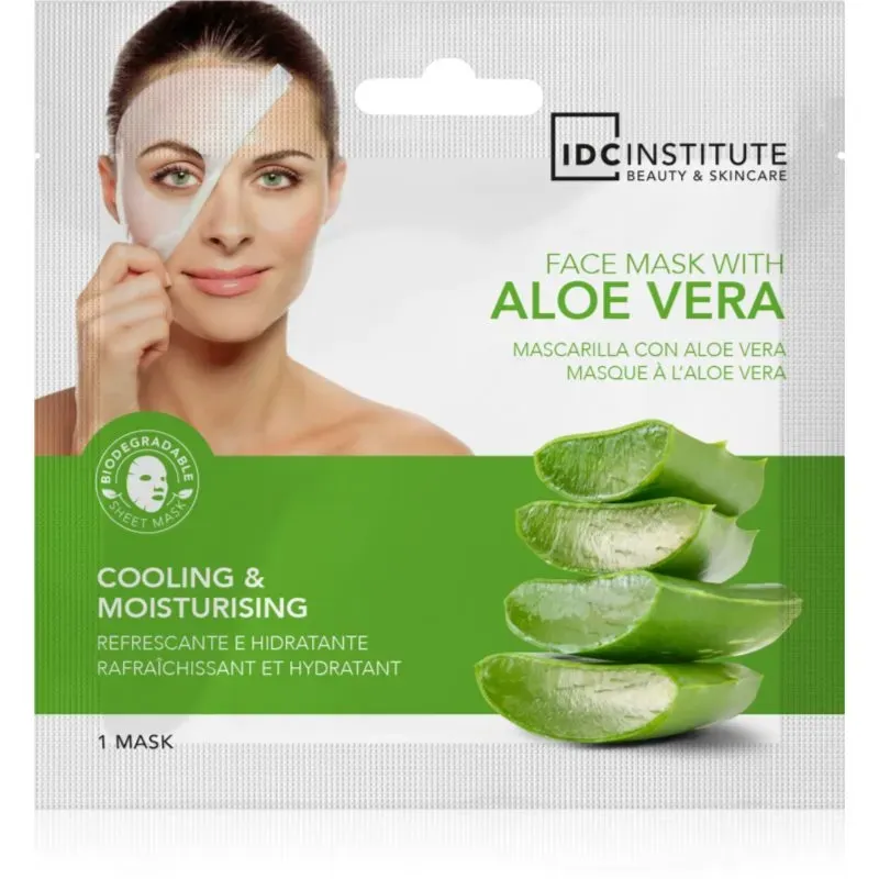 IDC Institute Aloe Vera erfrischende Maske für das Gesicht 22 g