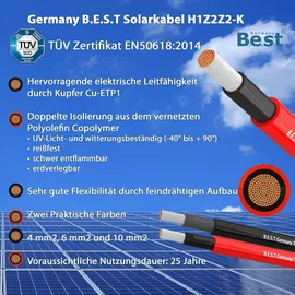 germany b.e.s.t Solarkabel Duplex 6 mm2 100 m