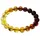 Ostsee-Schmuck Armband Kugel 10 mm braun 19 cm