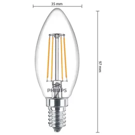 Philips LED-Lampe Classic Candle 4,3W E14 warmweiß 6 St.