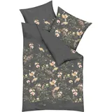 KAEPPEL Pagode Blumen Grau 135 x 200 cm + 80 x 80 cm