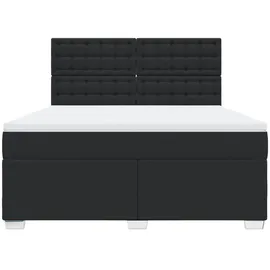 vidaXL Boxspringbett 180 x 200 cm Schwarz