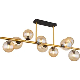GLOBO Riha 9x G9 LED schwarz matt