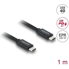 DeLock USB-C 1 m Schwarz