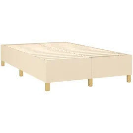 vidaXL Boxspringbett 120 x 200 cm Creme
