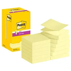 Post-it® Super Sticky Z-Notes Haftnotizen extrastark R33012SY gelb 12 Blöcke