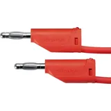 Schützinger MFK 15 / 1 / 100 / RT Messleitung Stecker 4 mm Stecker 4 mm Rot 1St.