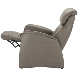 Hukla Relaxsessel Pierre Leder 88 x 117 x 87 cm Grau elektrisch