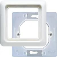 Jung Rahmen mit Dichtungsflansch IP44, alpinweiß (CD 681 WU