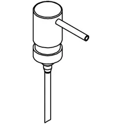 HEWI Ersatz-Pumpenkopf für 100.06.110, 800.06.1104, 800.06.010, 162.06.11