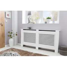 KADIMA DESIGN Moderne Heizkörperverkleidung mit Lamellen-Muster, Hochwertiges MDF-Material