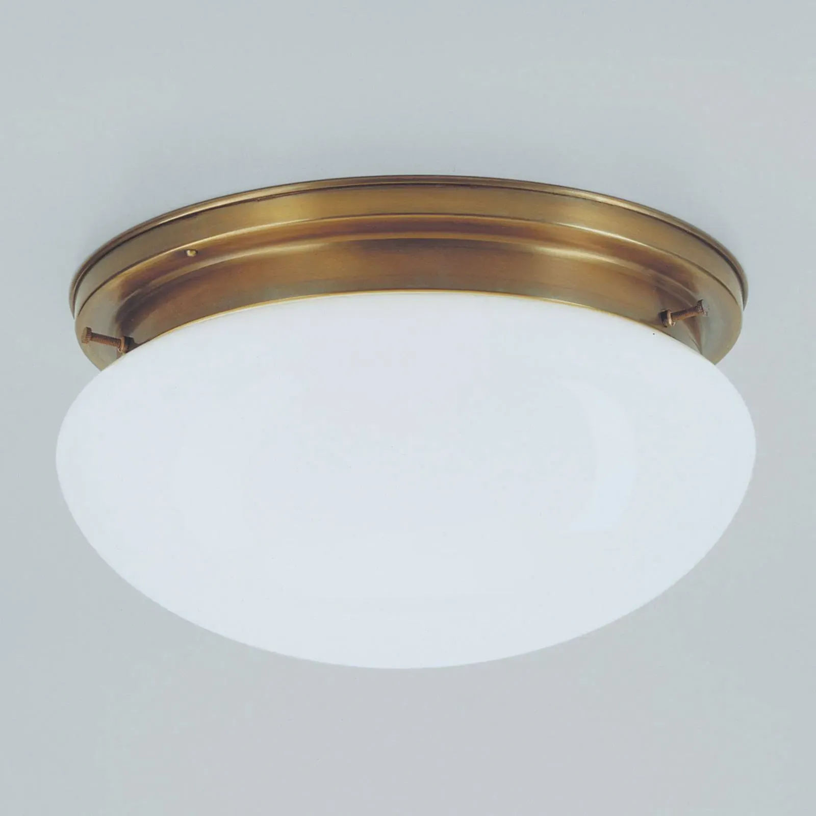 Berliner Messinglampen Deckenlampe Harry, dimmbar, messing / gold, für Wohn- / Esszimmer, Metall, Antik, Deckenlampe - 30 cm - 30 cm - 15 cm