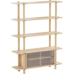 Noe 5 Regal mit Glasvitrine