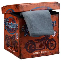 Relaxdays Sitzhocker mit Stauraum Trendmotiv