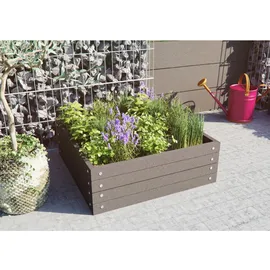 Kiehn-Holz Frühbeet 70 x 70 x 24 cm grau