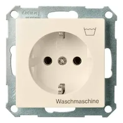 Elso 265124 Steckdose bedruckt Waschmaschine 16A Joy Steckklemme reinweiß