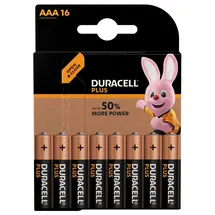 Duracell Batterie Plus Power Alkaline AAA LR03/MN2400 Micro 1,5V 16er-Blister