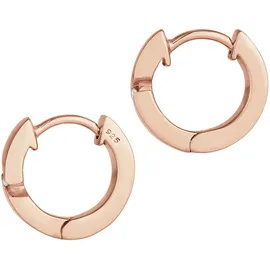 Elli DIAMONDS Creolen Basic Diamant (0,03 ct.) roségold 925 Silber onesize