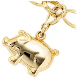 Jobo Charm-Einhänger "Schweinchen", gold (gelbgold 333), Charms, Damen, Gelbgold 333, 333 Gold