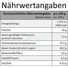 Waffeln Haferkekse Haselnuss 100 g