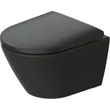 Duravit D-Neo Wand-WC Compact mit WC-Sitz Anthrazit seidenmatt