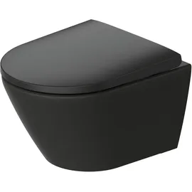 Duravit D-Neo Wand-WC Compact mit WC-Sitz Anthrazit seidenmatt