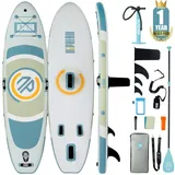 Niphean Stand Up Paddling Board, 305cm Aufblasbare SUP Board mit Stabilen Flossen und Strapazierfähigem Zubehör - Stand Up Paddle, Ideal für Anfänger im Stand Up Paddling und Yoga auf dem Wasser