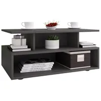 VCM Holz Sofatisch Couchtisch Esila - Grau