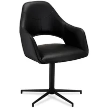 Furnhouse Esszimmerstuhl 2er-Set Luna ¦ schwarz ¦ Maße (cm): B: 59 H: 89