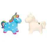 Baker Ross Spardose „Einhorn“ aus Keramik (pro Set 2) Keramik & Porzellan
