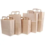 NATUREStar Papiertragetaschen - 28x22x11cm 250 Stk.)