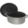 Staub Cocotte 23 cm oval graphitgrau