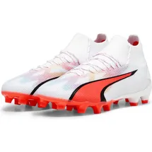 Puma Ultra Pro FG/AG Herren Puma White-Puma Black-Fire Orchid 44,5