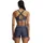 Under Armour Crossback Mid Bra Grau/Blau XS