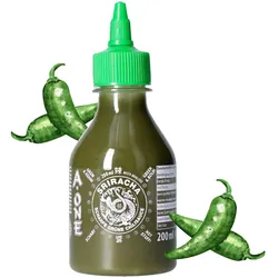 A-ONE Sriracha Sauce Green Chili - 200ml Hot Chilli Grüne Chilisauce