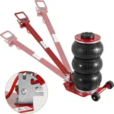 Pneumatischer Wagenheber Triple Bag Air Jack 3 t, Dreifachbeutel Luftheber 140-450 mm Hubhöhe Airbag Luftwagenheber, 5 Minuten Hub Luftheber mit l...