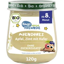 Erdbär Freche Freunde Freche Freunde Bio Baby Abendbrei Apfel, Zimt mit Hafer ab dem 8.Monat