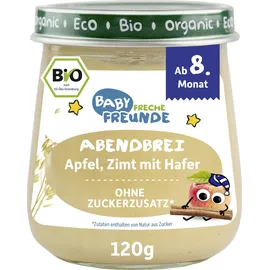 Erdbär Freche Freunde Freche Freunde Bio Baby Abendbrei Apfel, Zimt mit Hafer ab dem 8.Monat