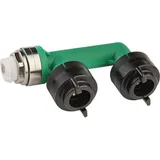 Flamco Prüf- Abdrückbrücke 15mm Kunststoff m. Luftstopfen