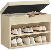 VASAGLE Schuhbank 30 x 60 x 44 cm naturbeige