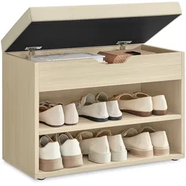 VASAGLE Schuhbank 30 x 60 x 44 cm naturbeige