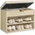 VASAGLE Schuhbank 30 x 60 x 44 cm naturbeige