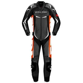 Spidi Track Wind Pro 1-Teiler Motorrad Lederkombi, schwarz-weiss-rot, Größe 56