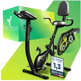 TRETMANN NEU 3in1 Heimtrainer Fahrrad klappbar -extra leise & komfortabel - [SoftFoam] DEKRA - mit tiefem Einstieg Hometrainer Fahrrad